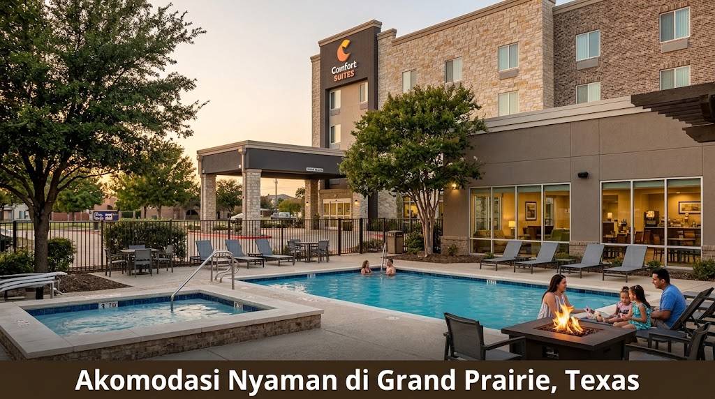 Akomodasi nyaman di Grand Prairie Texas